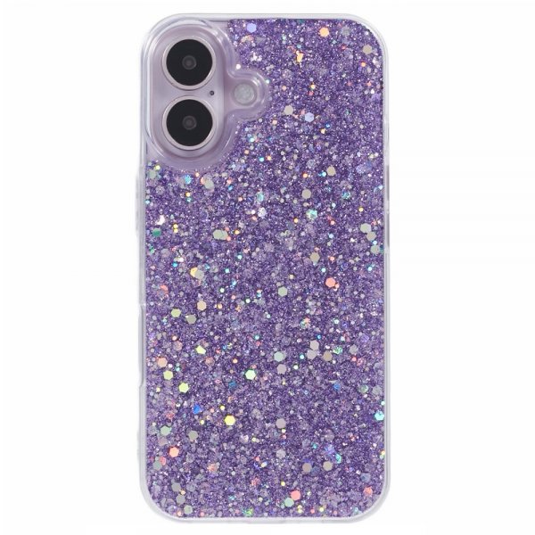Nordic Covers iPhone 16 Cover Sparkle Series Lilla Lilla