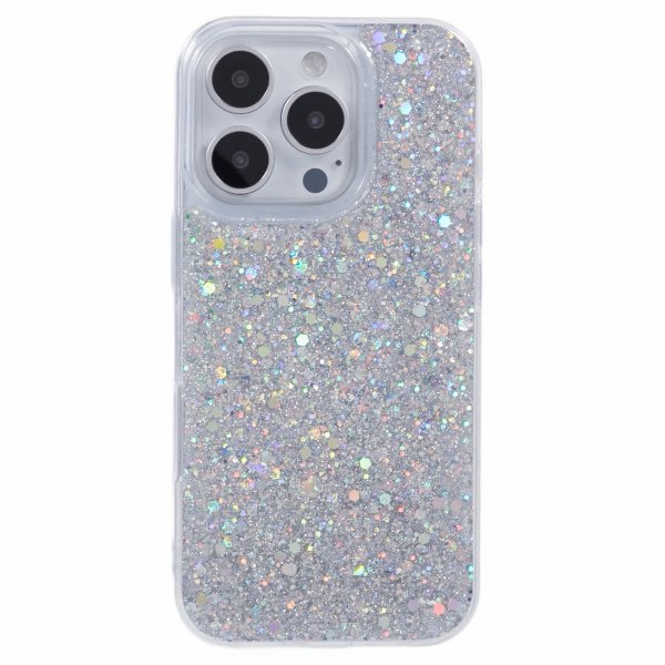 Nordic Covers iPhone 16 Pro Max Cover Sparkle Series Stardust Silver