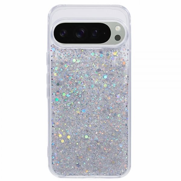 Nordic Covers Google Pixel 9/Pixel 9 Pro Cover Sparkle Series Stardust Silver