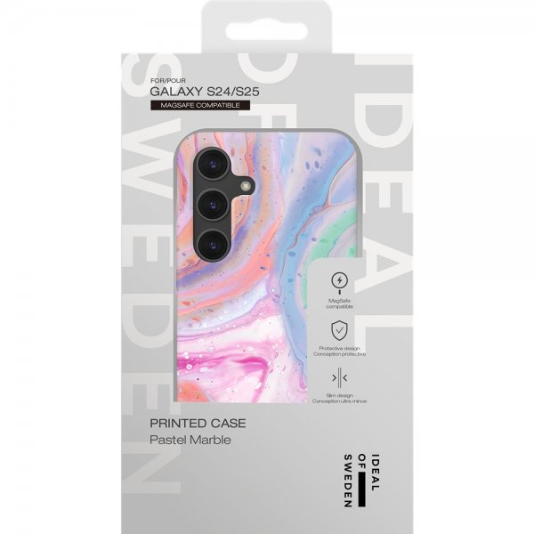 Ideal of Sweden Samsung Galaxy S25 Cover Printed Case MagSafe Pastel Marble