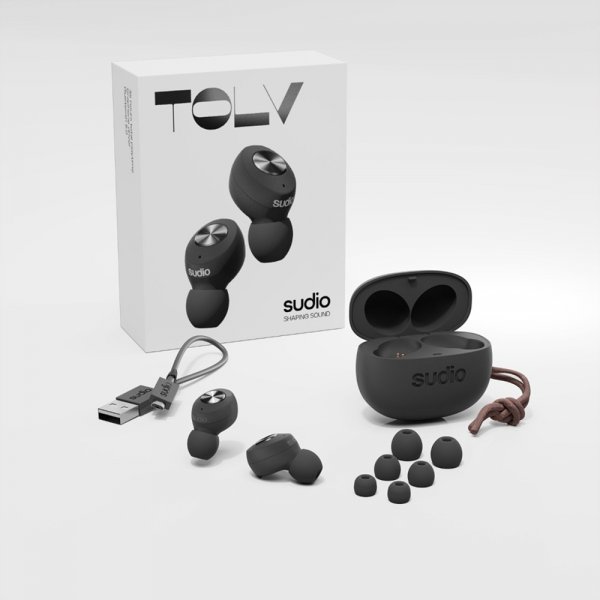 Sudio Tolv True Wireless In-Ear Hovedtelefoner Sort