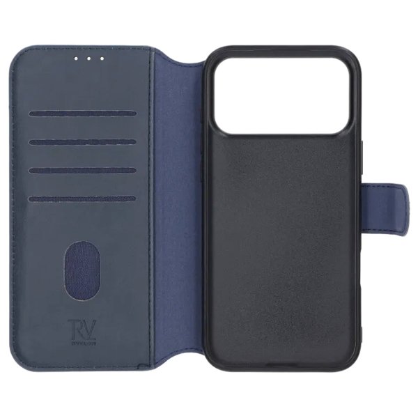 Rvelon iPhone 17 Pro Etui 4 Kortlommer MagSafe Blå