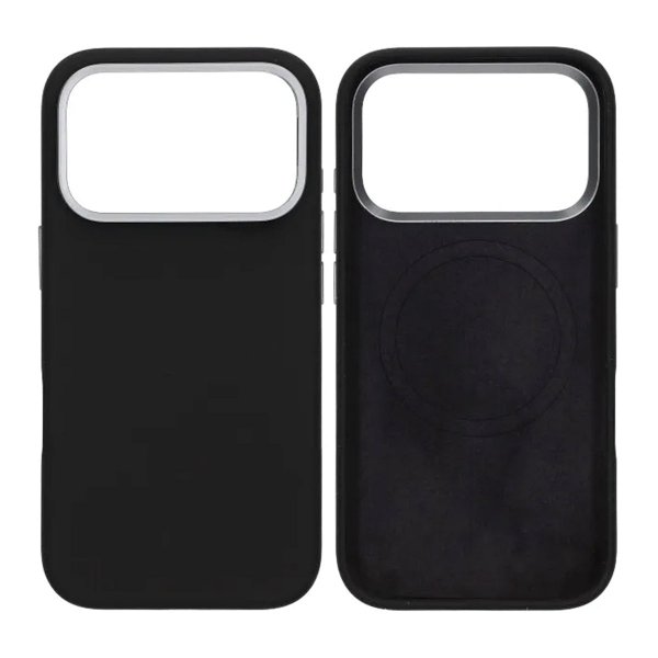 iPhone 17 Pro Max Cover Silikone MagSafe Stativ Sort