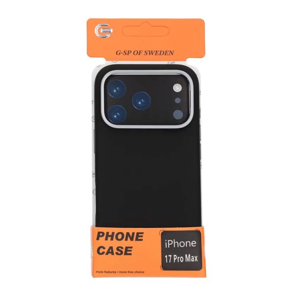 iPhone 17 Pro Max Cover Silikone MagSafe Stativ Sort