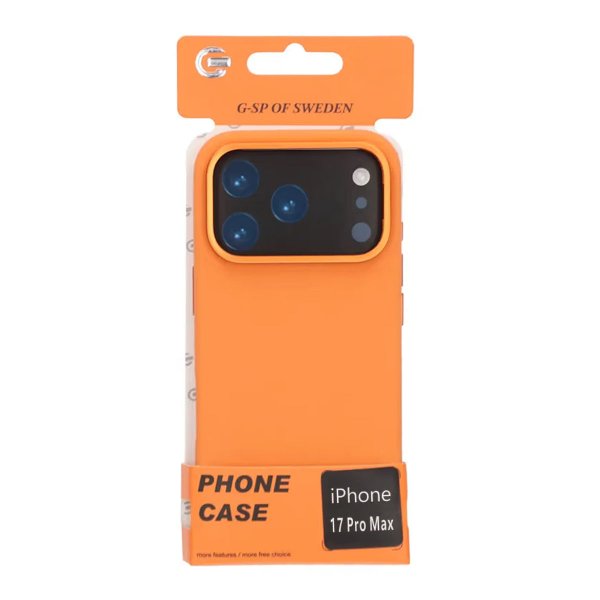 iPhone 17 Pro Max Cover Silikone MagSafe Stativ Orange