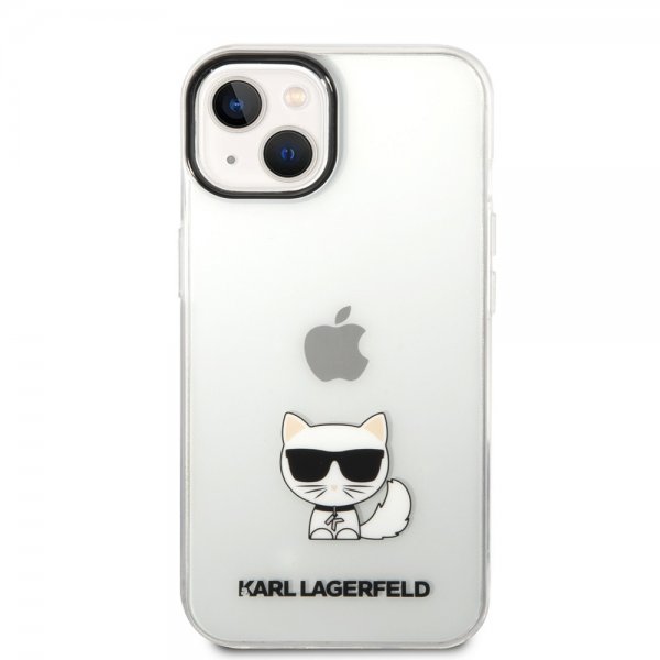 Karl Lagerfeld iPhone 14 Cover Printed Choupette Transparent
