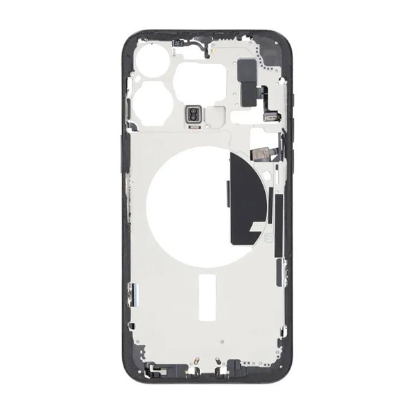 Midterramme med smådele til iPhone 15 Pro Max - Sort Titanium OEM