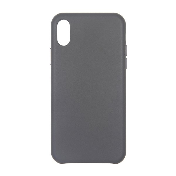 iPhone X/iPhone Xs Cover Læder Grå