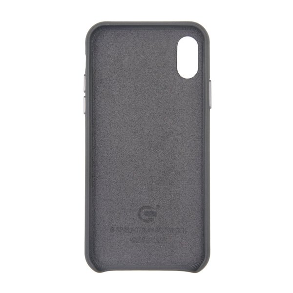 iPhone X/iPhone Xs Cover Læder Grå