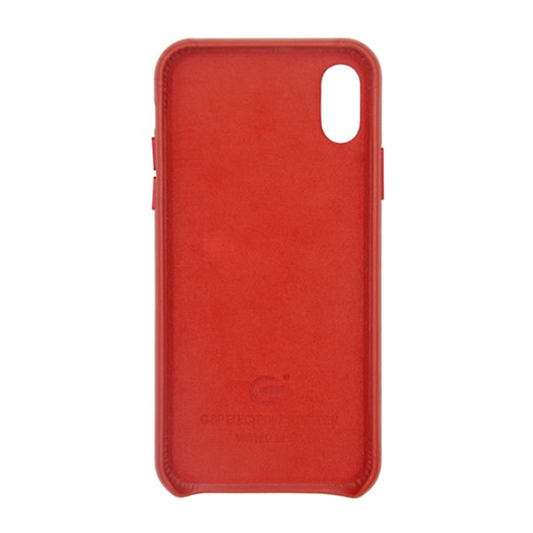 iPhone X/iPhone Xs Cover Læder Rød