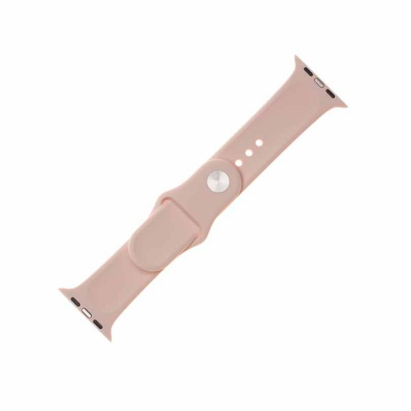 Fast Apple Watch 44/45/46mm/Apple Watch Ultra Urrem Silikonerem Rosa