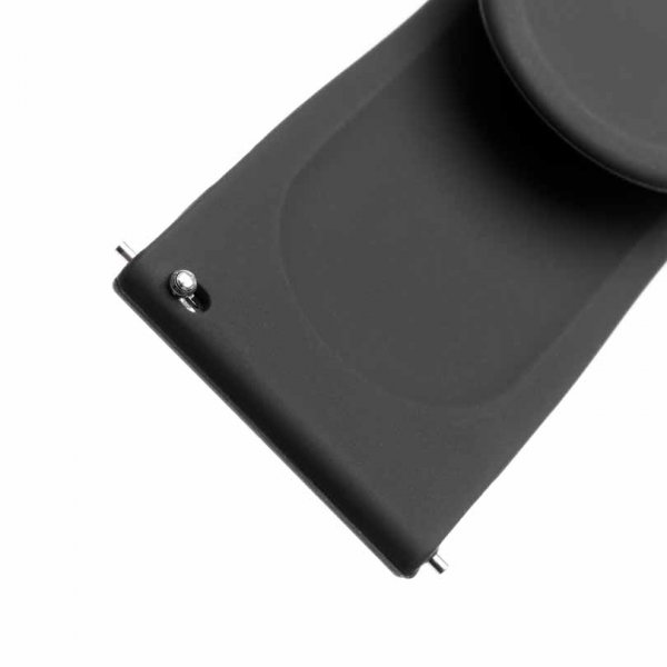 Fast Samsung Galaxy Watch 20mm Armbånd Silikonerem Sort