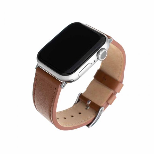 Fixed Apple Watch 44/45/46mm/Apple Watch Ultra Armbånd Læder Rem Brun