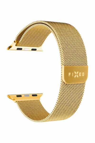 Fastgjort Apple Watch 44/45/46mm/Apple Watch Ultra Armbånd Mesh Rem Guld