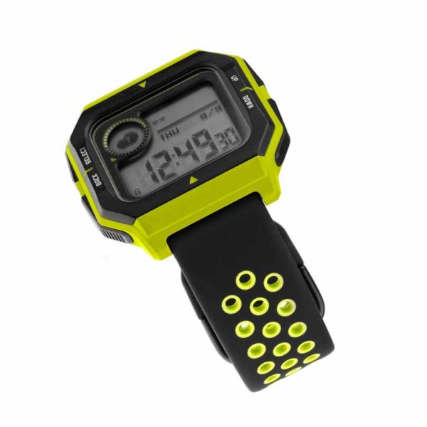 Fast Samsung Galaxy Watch 22mm Rem Sport Silikone Rem Sort Lime