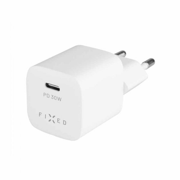 Fixed Laddare Mini PD Travel Charger USB-C 30W Hvid