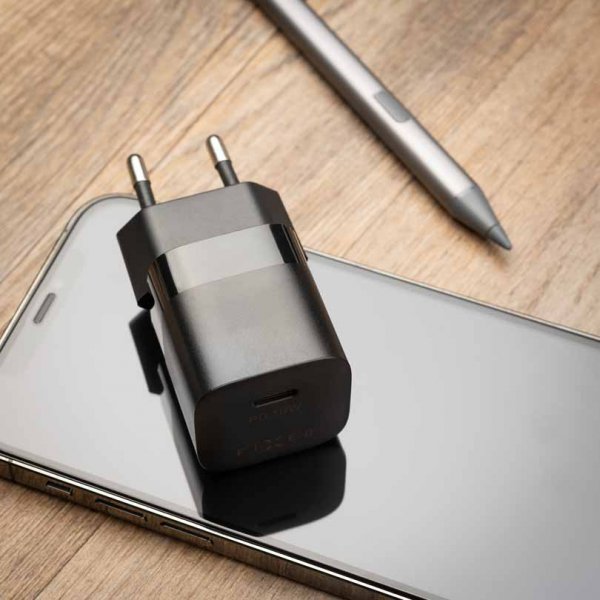 Fixed Oplader Mini PD Rejseoplader USB-C 30W Sort