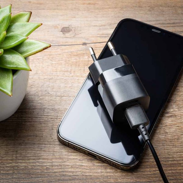 Fixed Laddare Mini PD Travel Charger USB-C & USB-A 20W Sort
