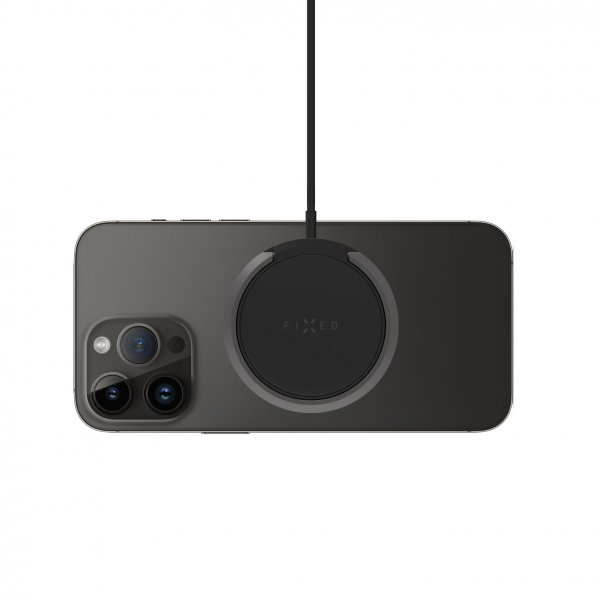 Fast Trådløs Oplader MagPad Wireless Charger MagSafe Sort