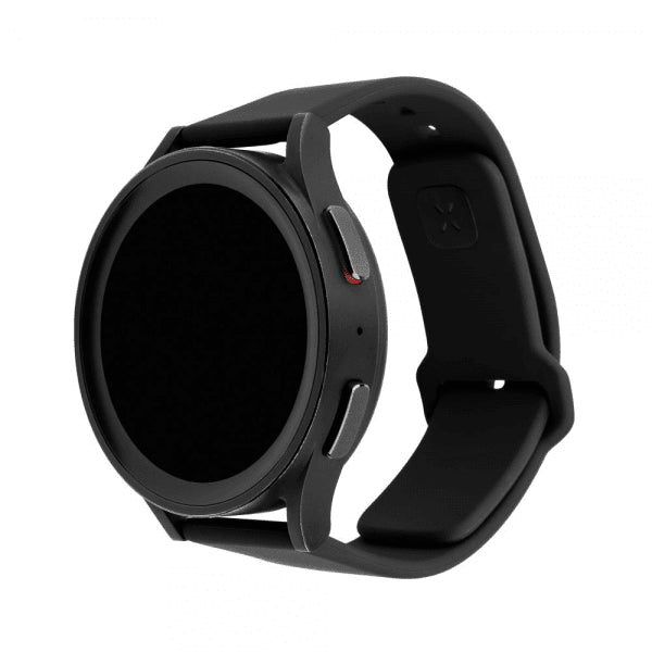 Repareret Samsung Galaxy Watch 20mm Armbånd Silikone Sporty Rem Sort