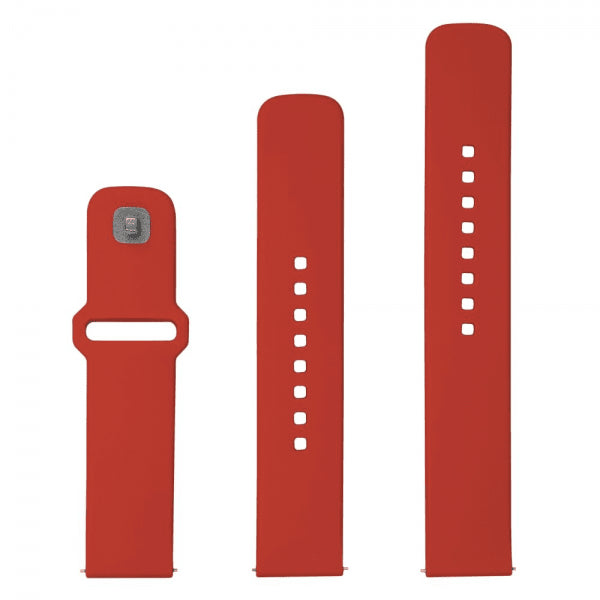 Fast Samsung Galaxy Watch 20 mm armbånd silikone sporty rem rød