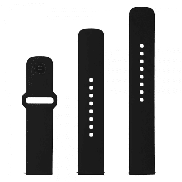 Fast Samsung Galaxy Watch 22mm Armbånd Silikone Sporty Rem Sort