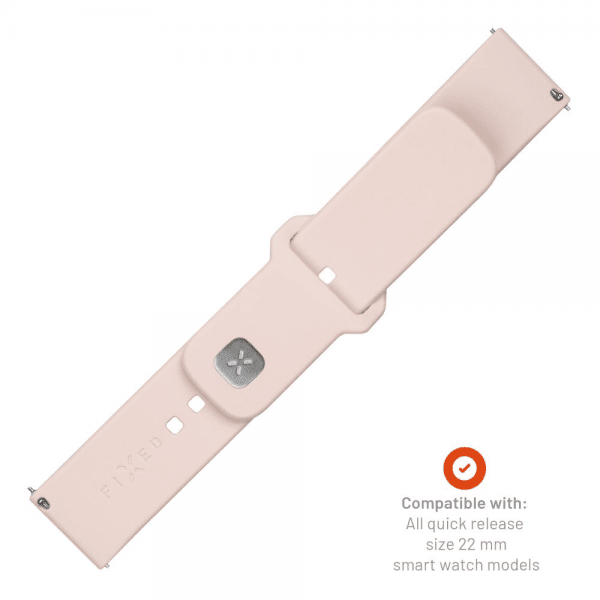 Fixed Samsung Galaxy Watch 22mm Armbånd Silikone Sporty Rem Rosa