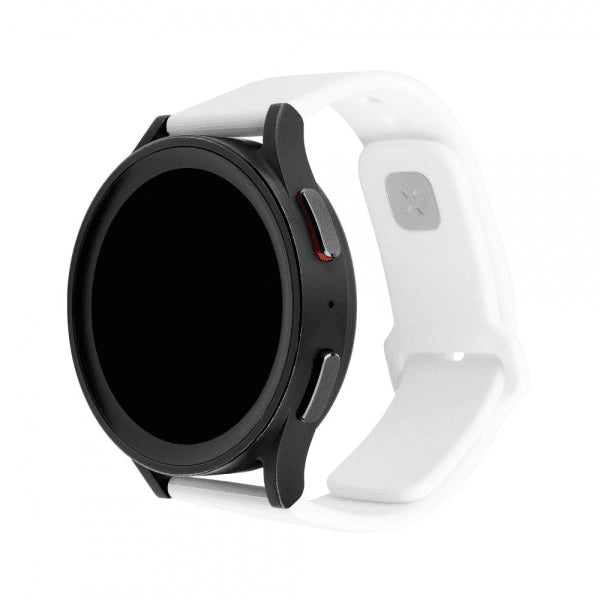 Repareret Samsung Galaxy Watch 22mm Rem Silikone Sporty Rem Hvid