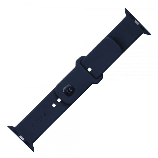 Fastmonteret Apple Watch 38/40/41/42mm Armbånd Silikone Sporty Rem Mørkeblå