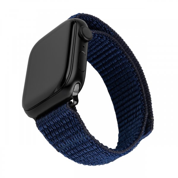 Fixed Apple Watch 44/45/46mm Armbånd Nylon Sporty Rem Blå