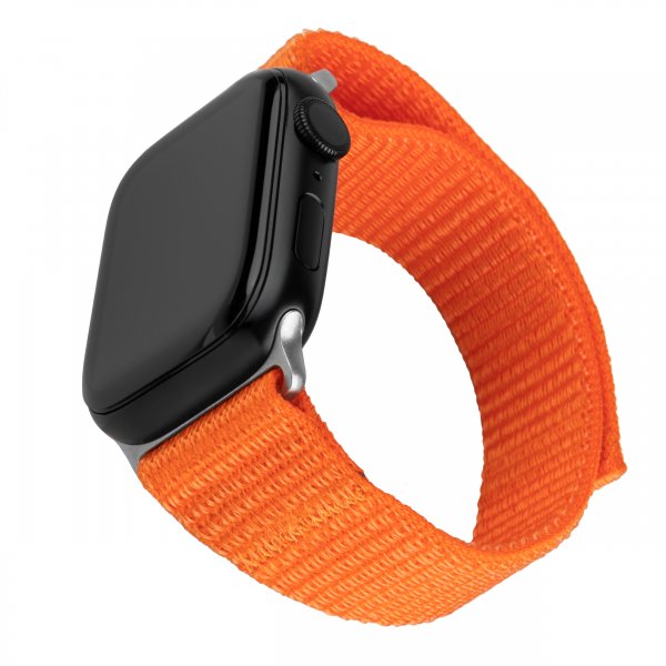 Fastgjort Apple Watch Ultra 49mm Armbånd Nylon Sporty Rem Orange