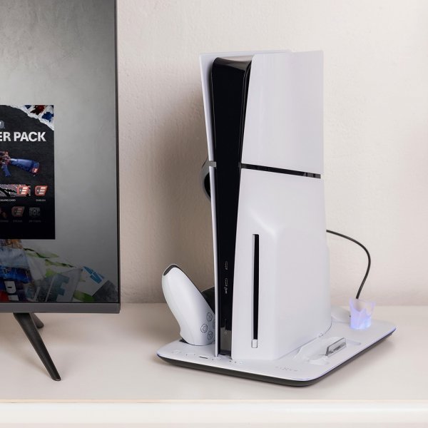 Faste Multifunktionel PS5 Slim køle-/ladestation