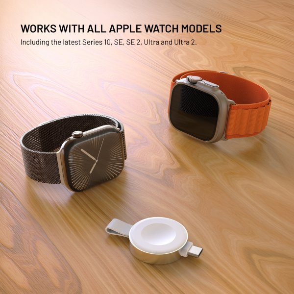 Fastmonteret Apple Watch Oplader ORB Trådløs Oplader