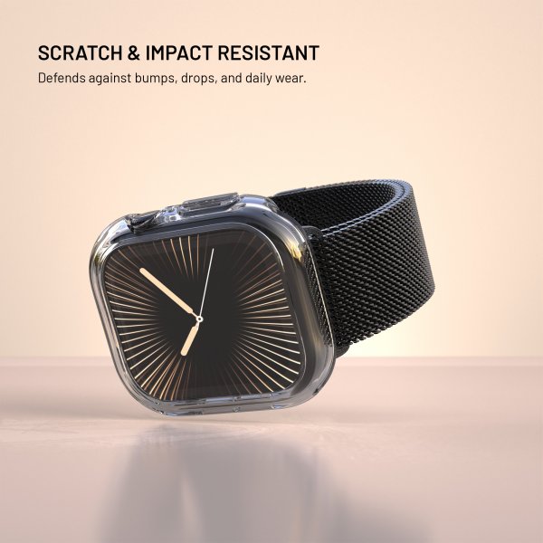 Fast Apple Watch 46mm (Serie 10) Cover med Indbygget skærmbeskytter PURE