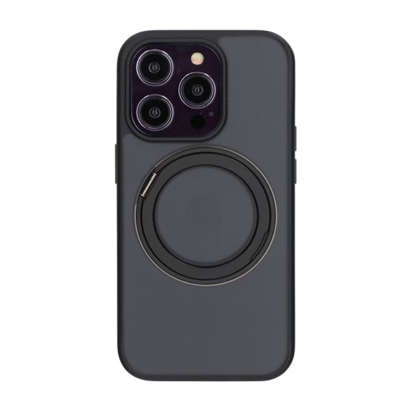 iPhone 14 Pro Cover Roterbart MagSafe Stativ Sort