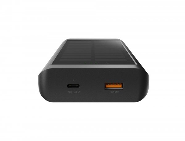 Xtorm Powerbank med Solcelle og Lommelygte Go2 10 000 mAh 15W Sort