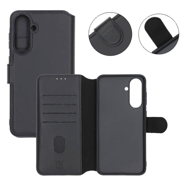 Rvelon Samsung Galaxy A56 Etui 4 Kortlommer Sort