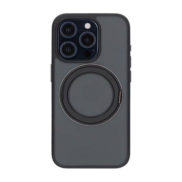 iPhone 15 Pro Cover Roterbart MagSafe Stativ Sort