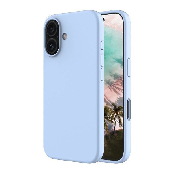 Rvelon iPhone 17 Cover Silikone MagSafe Lyseblå