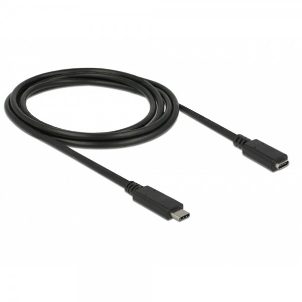 Delock USB-C Forlængerkabel USB 3.1 Gen 1 SuperSpeed 2m