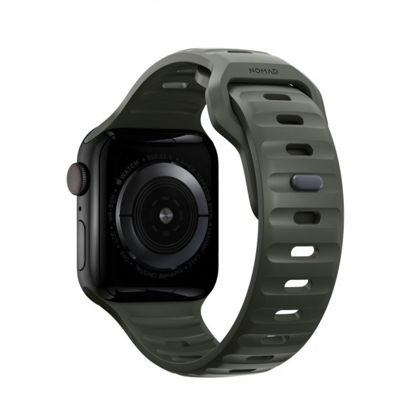 Nomad Apple Watch 38/40/41/42mm Rem Sport Band Askegrøn