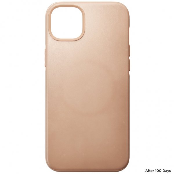 Nomad iPhone 14 Plus Cover Modern Leather Case Natural