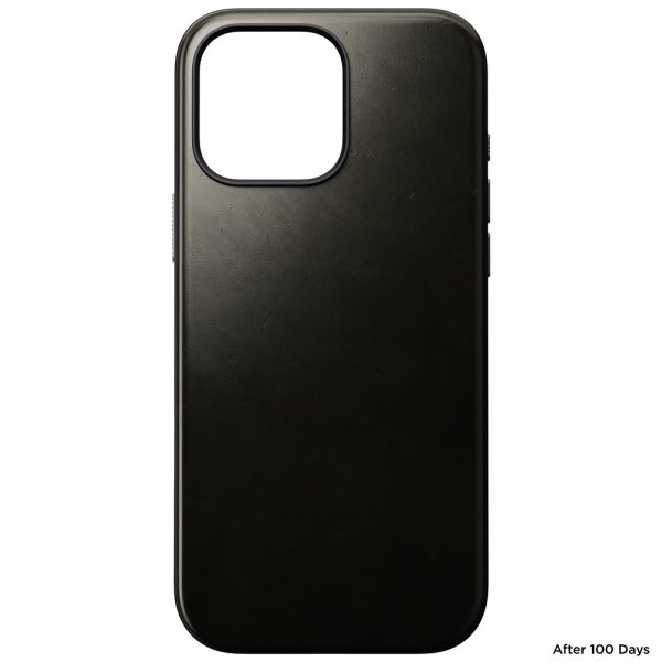 Nomad iPhone 16 Pro Max Cover Modern Leather Case Horween Green Chrome