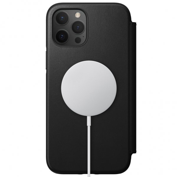 Nomad iPhone 12 Pro Max Cover Rugged Folio MagSafe Sort