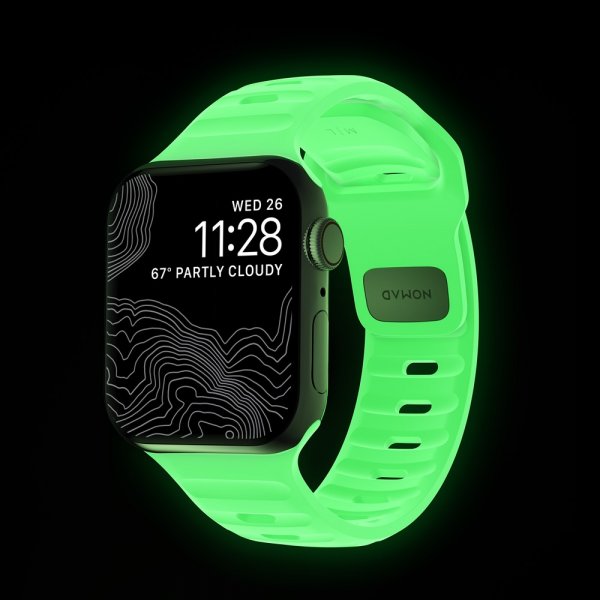 Nomad Apple Watch 38/40/41/42mm Rem Sport Band Glow 2.0
