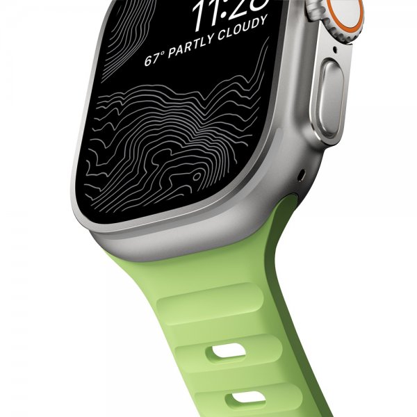 Nomad Apple Watch 44/45/46mm/Apple Watch Ultra Rem Sport Band Glow 2.0