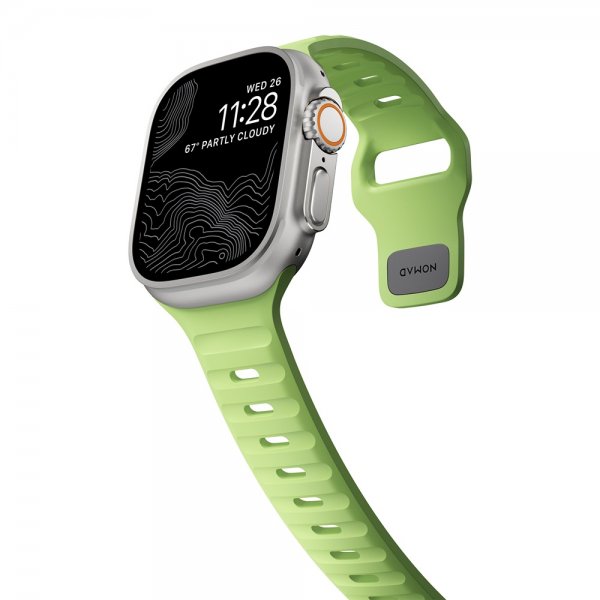 Nomad Apple Watch 44/45/46mm/Apple Watch Ultra Rem Sport Band Glow 2.0