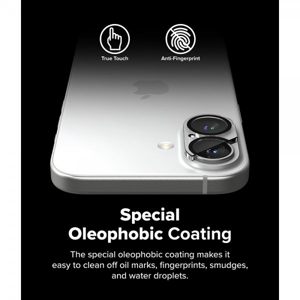 Ringke iPhone 16/iPhone 16 Plus Kamera Beskyttelse Camera Protector Glass 2-pak