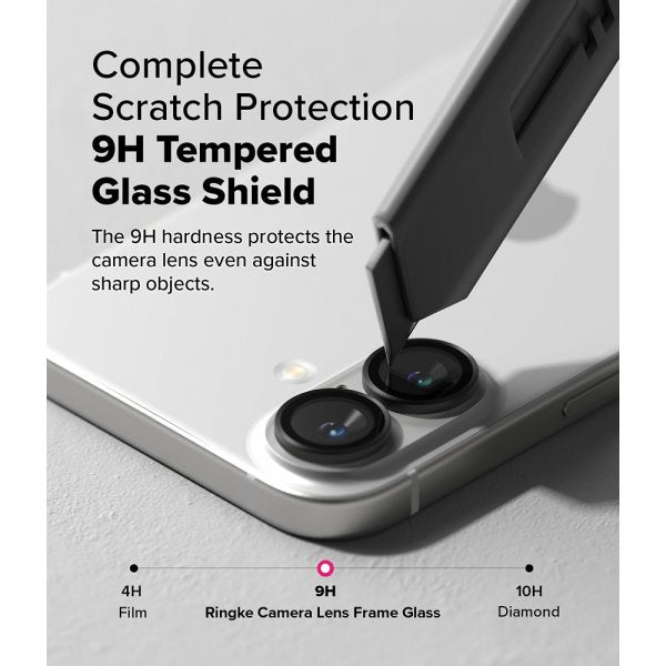Ringke iPhone 16/iPhone 16 Plus Kamerabeskyttelse Kamera Linseramme 2-pak