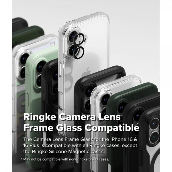 Ringke iPhone 16/iPhone 16 Plus Kamerabeskyttelse Kamera Linseramme 2-pak